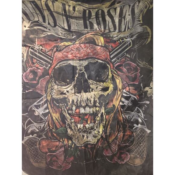Rare Vintage 1980s Guns N' Roses Banner Tapestry 68"×68" Nice Color